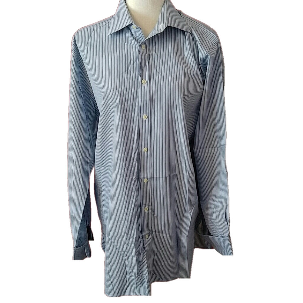 Thomas Pink Stripe Dress Shirt 16/36